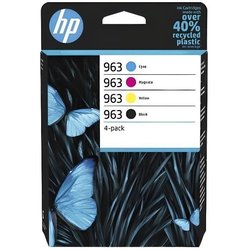 HP 963 Pack de 4 cartouches d encre noire, cyan, jaune et magenta auth
