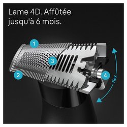 Braun - Tondeuse a Barbe Series X XT5100 -  Avec Rasoir Pour Le Corps 