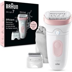 Depiladora eléctrica - BRAUN - Silk-épil 7 - Depilación fácil - Piel s