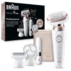 Depiladora eléctrica - BRAUN - SILK EPIL 9 Flex - 2 velocidades - Sin 