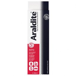Adhesivo epoxi bicomponente - CYANOLIT - Araldite - Rojo Raprid - 2 x 