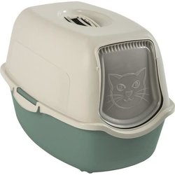 Maison de toilette - Vert d eau & Blanc (PP Recyclé) - 56 x 40 x 39 cm