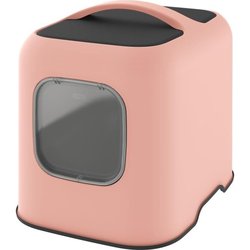 ROTHO - Katzentoilettenhaus 57 x 39 x 40 cm - Katzentoilette - Rosa