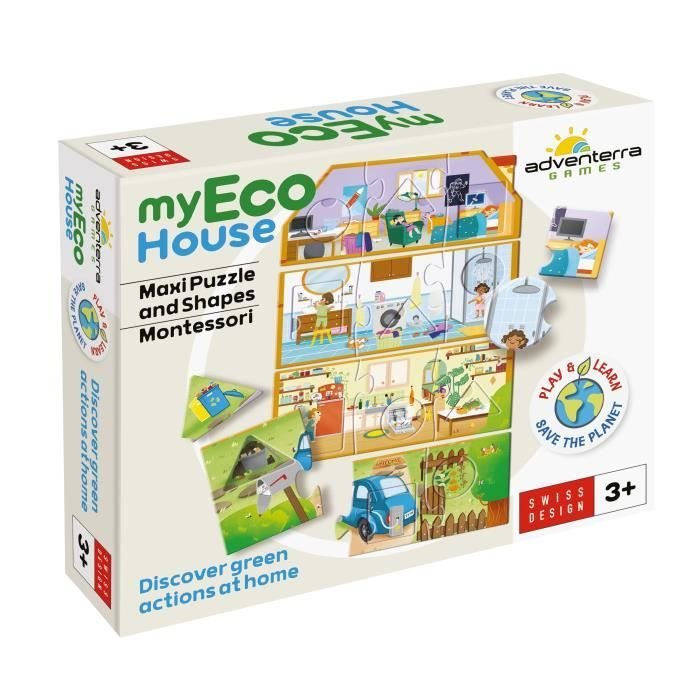 Juegos educativos - GEOMAG - Mi Casa Ecológica - Método Montessori - C