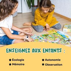Lernspiele - GEOMAG - Beobachtungspuzzle Grüne Stadt - Ökologisches Pu