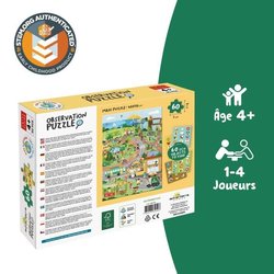 Lernspiele - GEOMAG - Beobachtungspuzzle Grüne Stadt - Ökologisches Pu