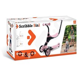 MONDO On and Go Scribble Scooter 5 en 1 - Rosa