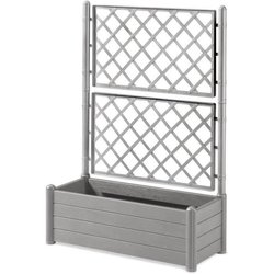 STEFANPLAST Bac a fleur/Jardiniere ITALIA rectangulaire avec treillis 