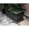 Mediterraneo Rectangular Flower Bin - 110L - 100 cm - Plastica - Antra
