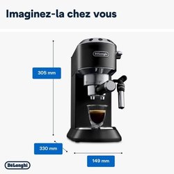 Classic espresso machine - Delonghi EC685.BK Dedica Style - Black