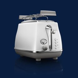 Broodrooster - DELONGHI - CTOC2103.W - 900 W - 2 sleuven - Wit