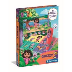 Clementoni - Quizzy Dora l Exploratrice - des 3 Ans - Jeu Éducatif Int