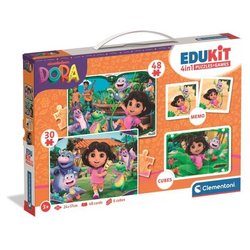 CLEMENTONI - Edukit 4 en 1 - Dora