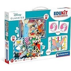 Clementoni - Edukit - Disney - 4 in 1 learning box - 2 puzzles, 1 memo