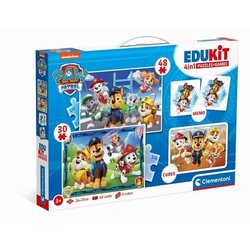 Paw Patrol - Set attività prescolare Clementoni 4 in 1 - 2 puzzle, 6 c