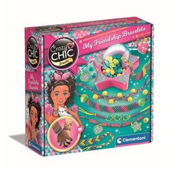 Clementoni Crazy Chic - Scatola per creazione braccialetti dell amiciz