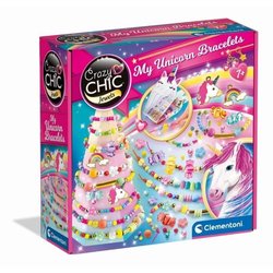 Clementoni - Crazy Chic - Coffret créatif Licorne - Créer tes bracelet