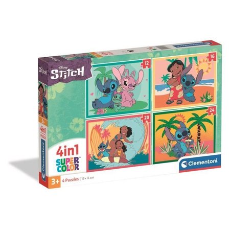 CLEMENTONI - 4-in-1-Puzzle - Stitch