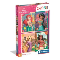 CLEMENTONI - 2x20 Teile - Disney Princess