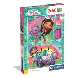 CLEMENTONI - 2x60 Teile - Gabby und das Zauberhaus