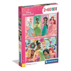 CLEMENTONI - 2x60 Teile - Disney Princess