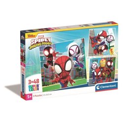 CLEMENTONI - 3x48 pieces - Spidey and his extraordinary friends