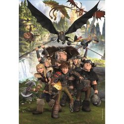 CLEMENTONI - 180 piezas Super - Dragones