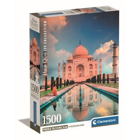 Clementoni  1500p Taj Mahal  59,2 x 84,3 cm  Mit Poster