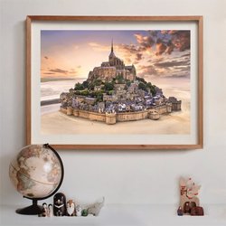 CLEMENTONI - Kompakt 1500 Teile - Mont Saint-Michel