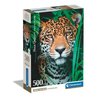 CLEMENTONI - Compact 500 pieces - Jaguar in the jungle