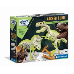 CLEMENTONI Archéo Ludic - T-Rex & Triceratops Phosphorescent - Wetensc