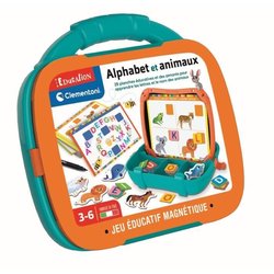 Mallette Lettres & Animaux magnétiques - Clementoni - Des 3 ans - Mult
