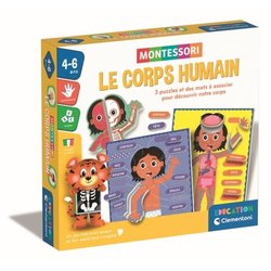 Montessori - Clementoni - Der menschliche Körper - Lernspiel, um zu le