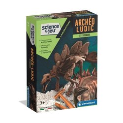 Estegosaurio lúdico arqueológico CLEMENTONI