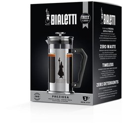 Cafetera de prensa francesa - BIALETTI - 0003160/NP - 350 ml - Acero