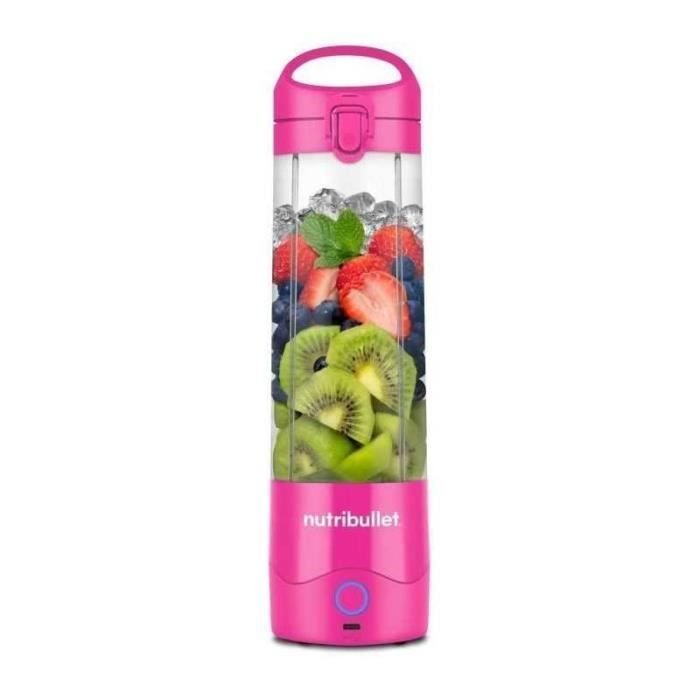 Licuadora portátil - NutriBullet - NBP003MA - 70W - 0.475L - Rosa - 1 