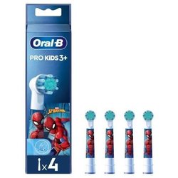 Brossettes x4 Spiderman, Marvel, Oral-B Pro Kids 3+, Pack de rechange,