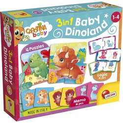 Dinoland - Giochi Educativi - CAROTINA BABY - Puzzle, Memo, Associazio
