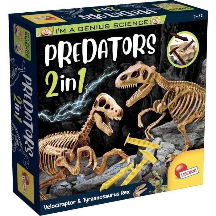 Génius Science - scientific game - Predators 2 in 1 - to dig and build
