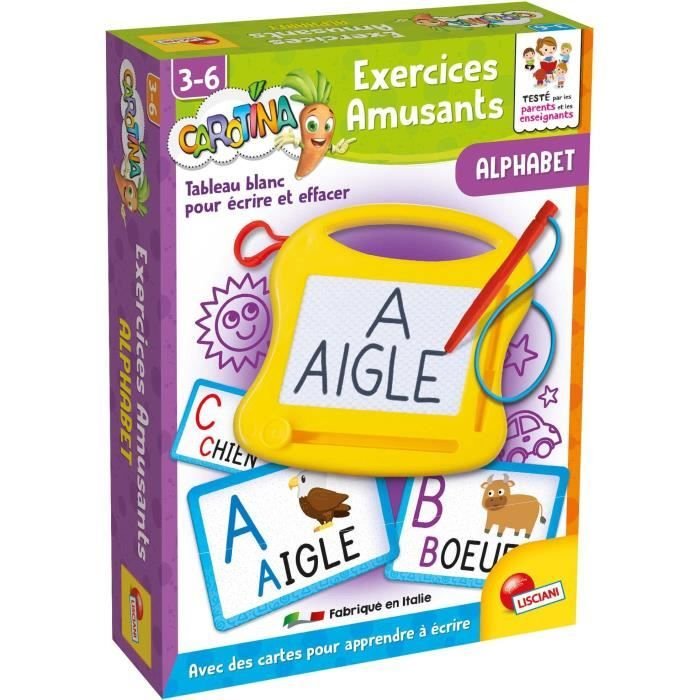 Alphabet - Mini ardoise magique - CAROTINA - Apprentissage de l alphab