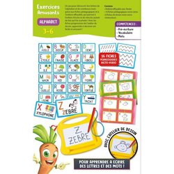 Alphabet - Mini ardoise magique - CAROTINA - Apprentissage de l alphab