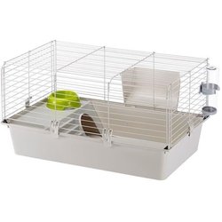 Gabbia - FERPLASTE - CAVIE 80X1 - 77 x 48 x 42 cm - Grigio chiaro