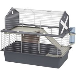 FERPLAST Kooischuur 80 - 78 x 48 x 65 cm - Grijs - Voor konijn