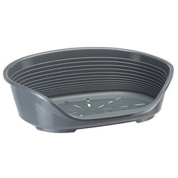 FERPLAST Cesta Siesta Deluxe 2 - 49x36x17,5 cm - Gris oscuro - Para pe