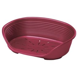 FERPLAST Siesta Deluxe 8 cestino in plastica - Bordeaux - Per cani