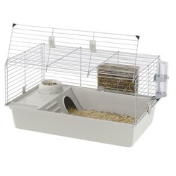 Meerschweinchenkäfig - Haus, Schüssel, Gestell und Tränke - FERPLAST
