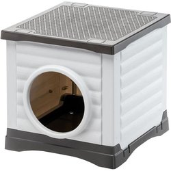 Nis - FERPLAST - PETVILLA 50 - 38,5 x 43 x 38,5 cm - Wit / Grijs