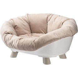 Cesto - FERPLAST - DIVANO TRONO 4 - Con cuscino - Bianco