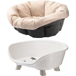 Korb - FERPLAST - SOFA THRONE 4 - Mit Kissen - Weiß