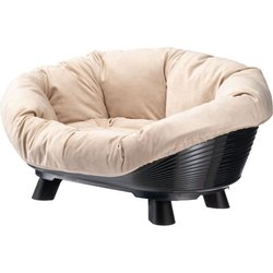 Korb - FERPLAST - SOFA THRONE 4 - Mit Kissen - Schwarz